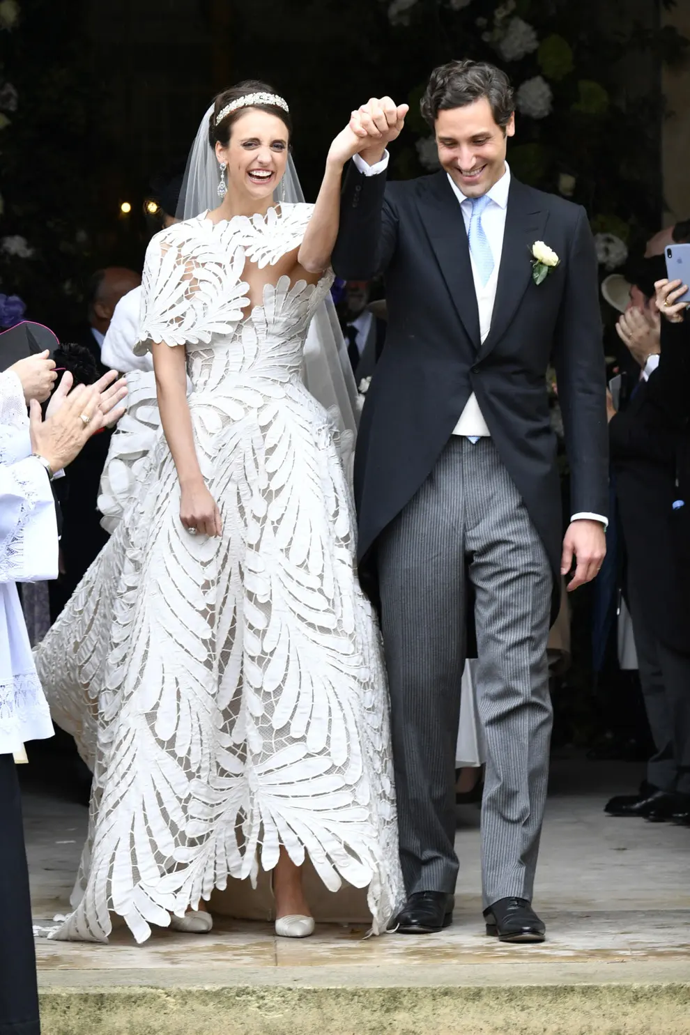 Royal-Wedding-Olympia-Von-Und-Arco Zinneberg Got Married In An Oscar De La Renta Dress