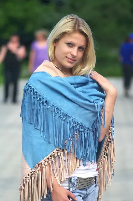 Кожаные шали от Vitalie Burlacu 